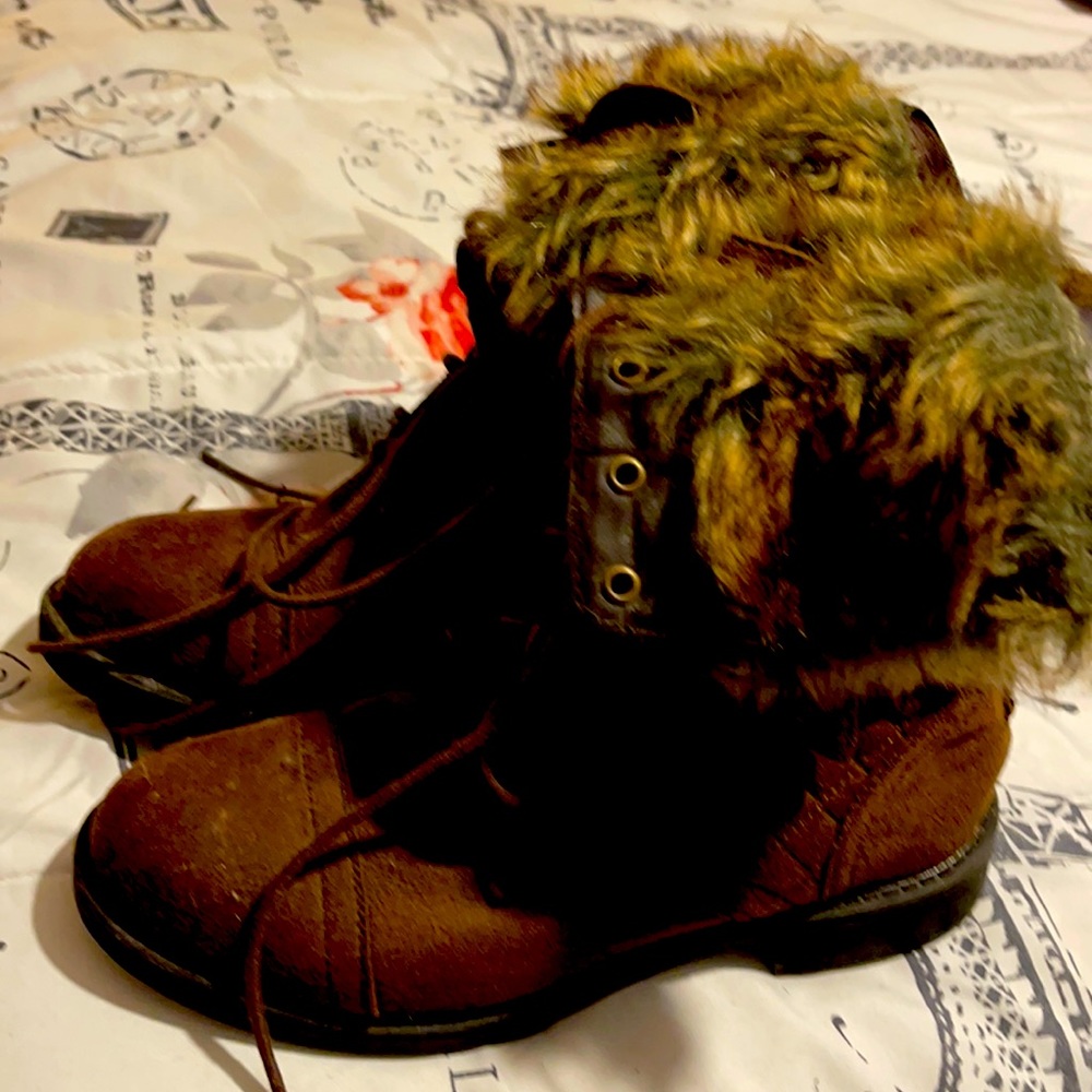 Brown ankle boots